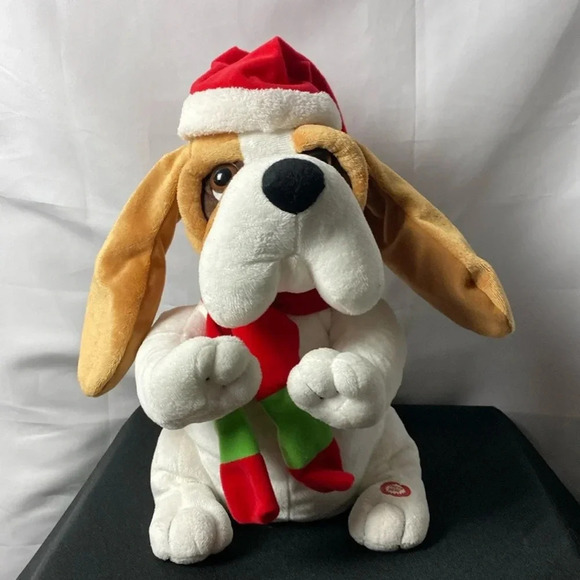 SOUND AND LIGHT CHRISTMAS MUSICAL HOUND-DOG WORKS  SINGS I FEEL GOOD AND DANCES - Picture 10 of 15